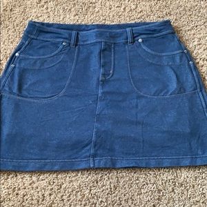 Athleta Skort Denim Blue Size Medium